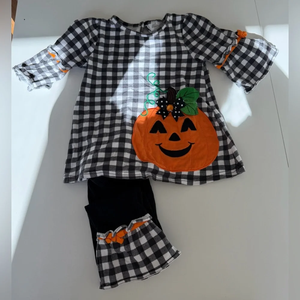 Eleanor Rose Pumpkin Pant Set Size 4